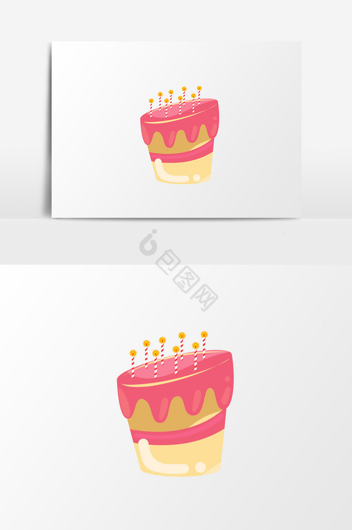 蛋糕庆祝生日快乐促销