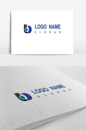 蓝色字母b企业通用logo