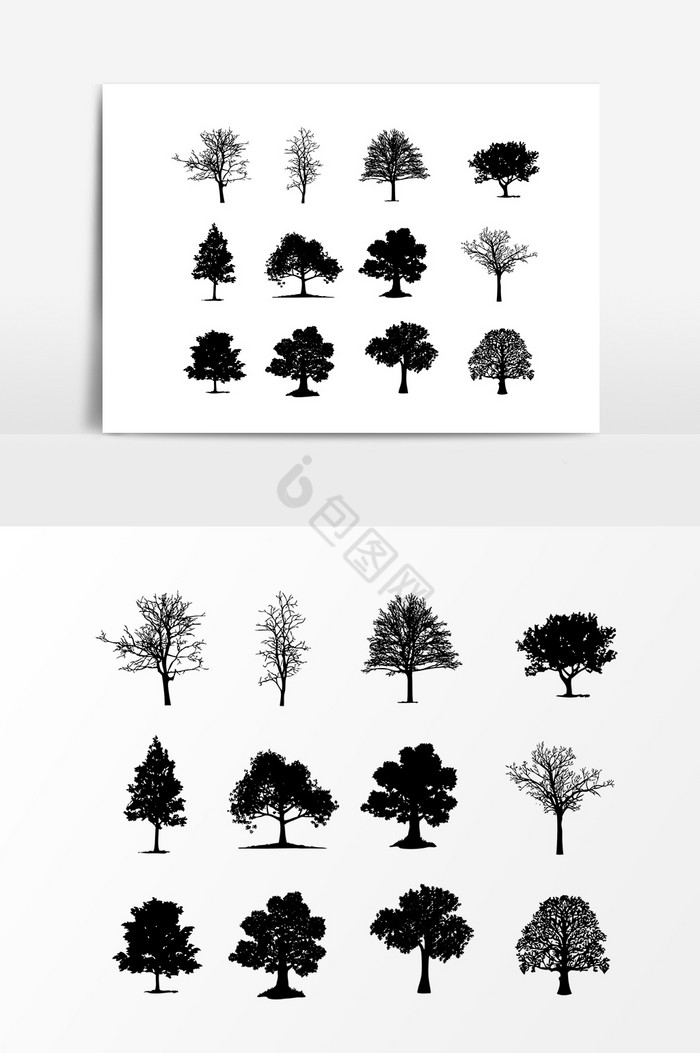树木装饰图片