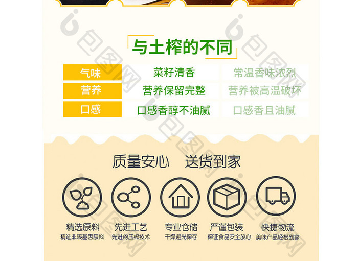 简约大气食用油详淘宝情页