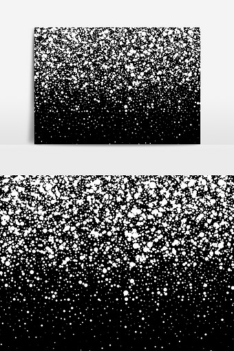 唯美大气白色粒子飘雪质感庆典通用元素