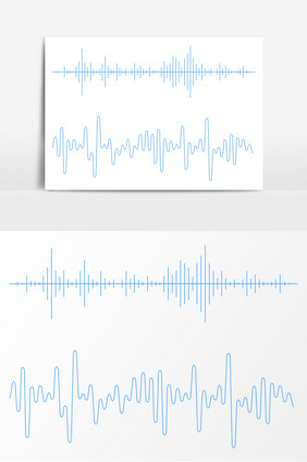 波形图AI矢量素材