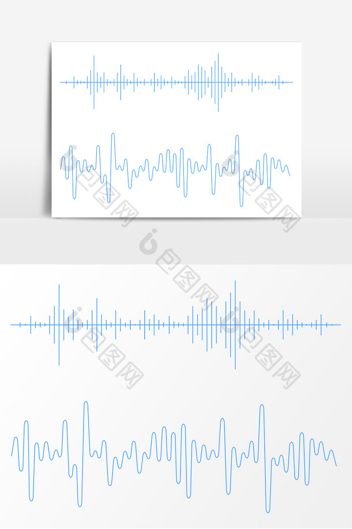 波形图AI矢量素材