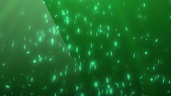 绿色色调粒子掉落炫酷晚会企业宣传背景视频