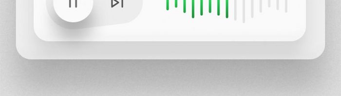 浅灰色质感拟物播放器界面音乐app界面