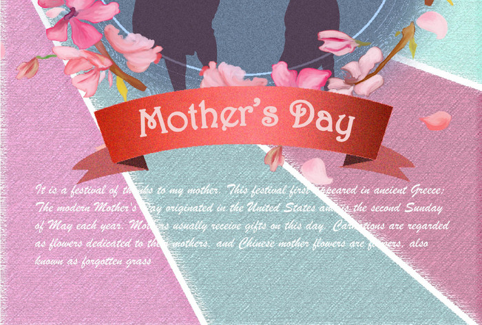 happy mother’s day pink poster