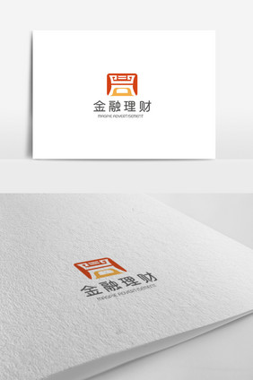 时尚高端大气简约金融理财logo模板