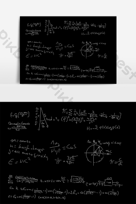 化学公式插画图片文艺教育公式图片高考加油高中学生作业黑板公式书