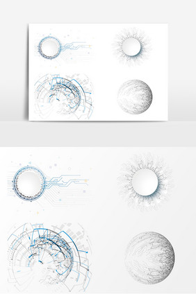 质感科技抽象电路图