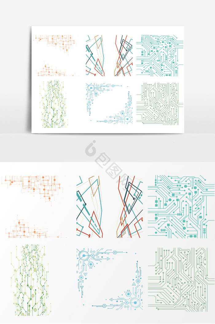 质感抽象电路图片