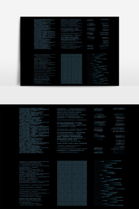 质感矢量蓝色科技数字矩阵