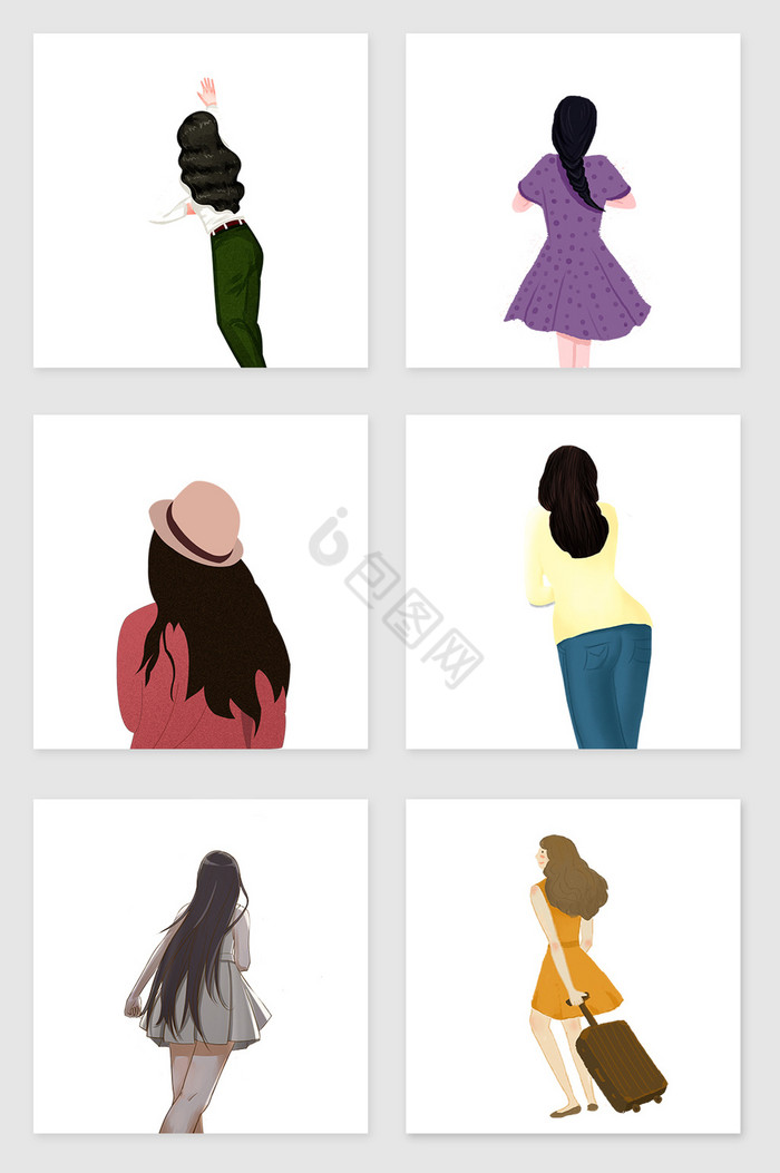 女人背影图片-女人背影素材免费下载-包图网