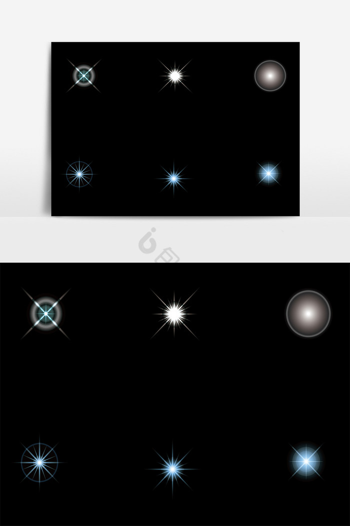 质感星芒光效光点图片