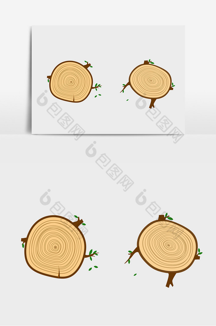 木桩树木年轮图片图片