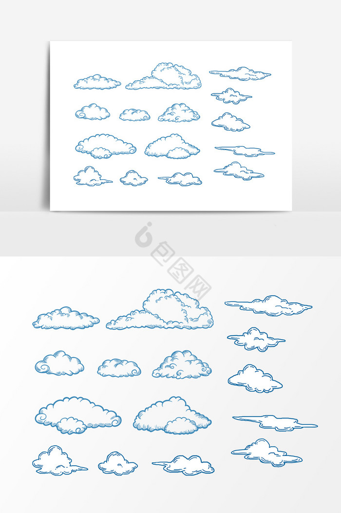 云朵装饰图片