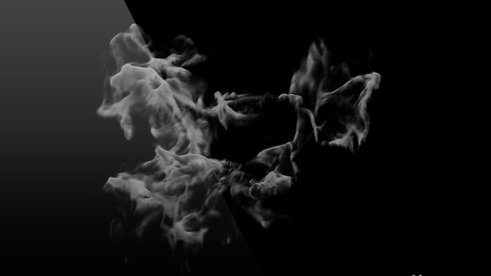 黑色烟雾扩散背景视频素材