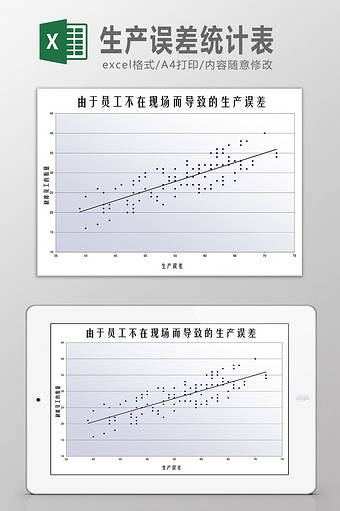 生产误差统计表Excel模板图片