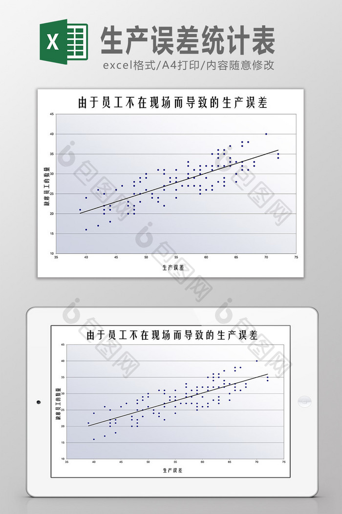 生产误差统计表Excel模板