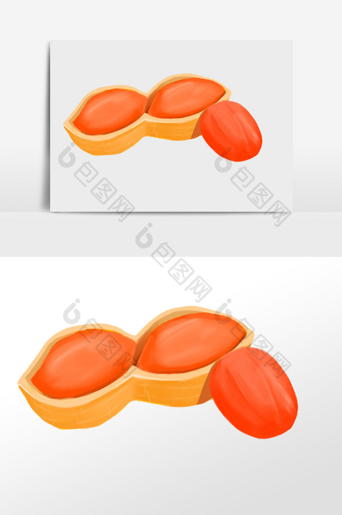 农作物花生豆插画图片图片