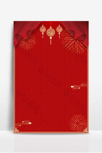 小年春节新春欢庆传统中国大红图片