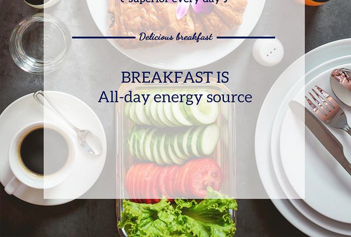 创意营养早餐海报