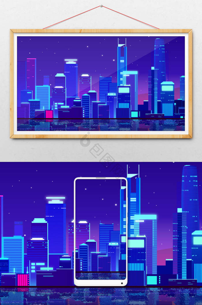 建筑插画图片下载-包图网