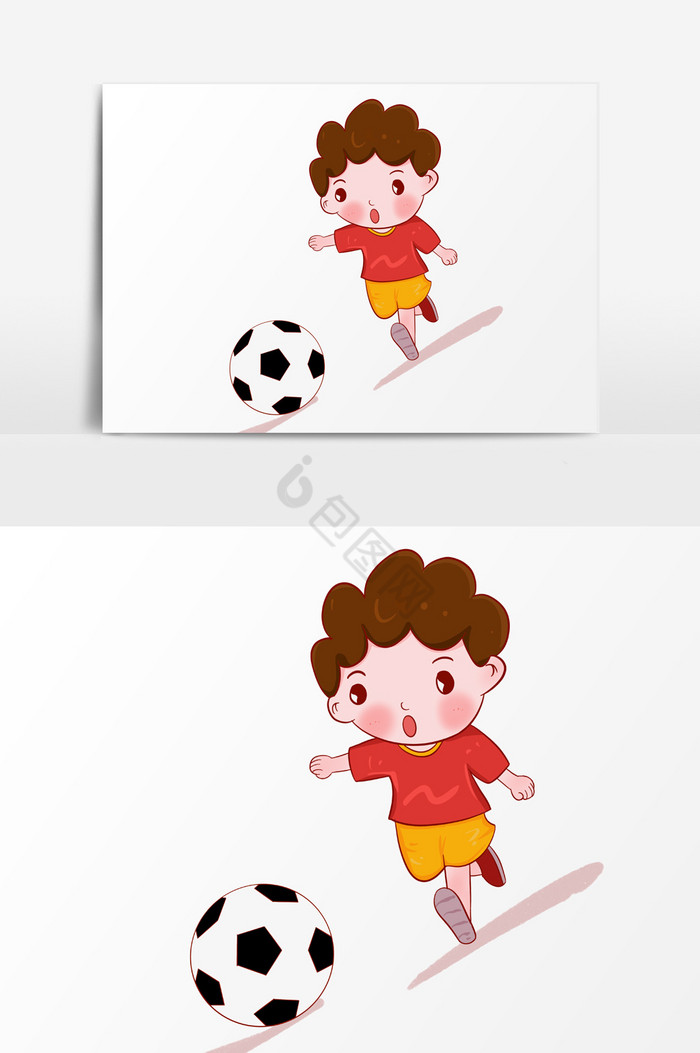 足球运动小男孩图片