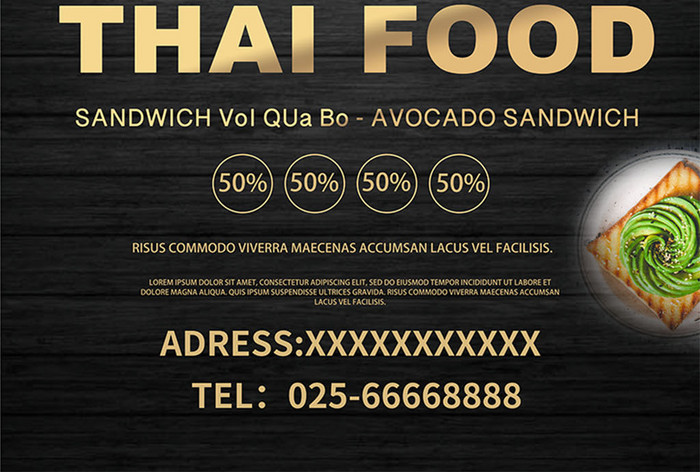 Thai food poster design  