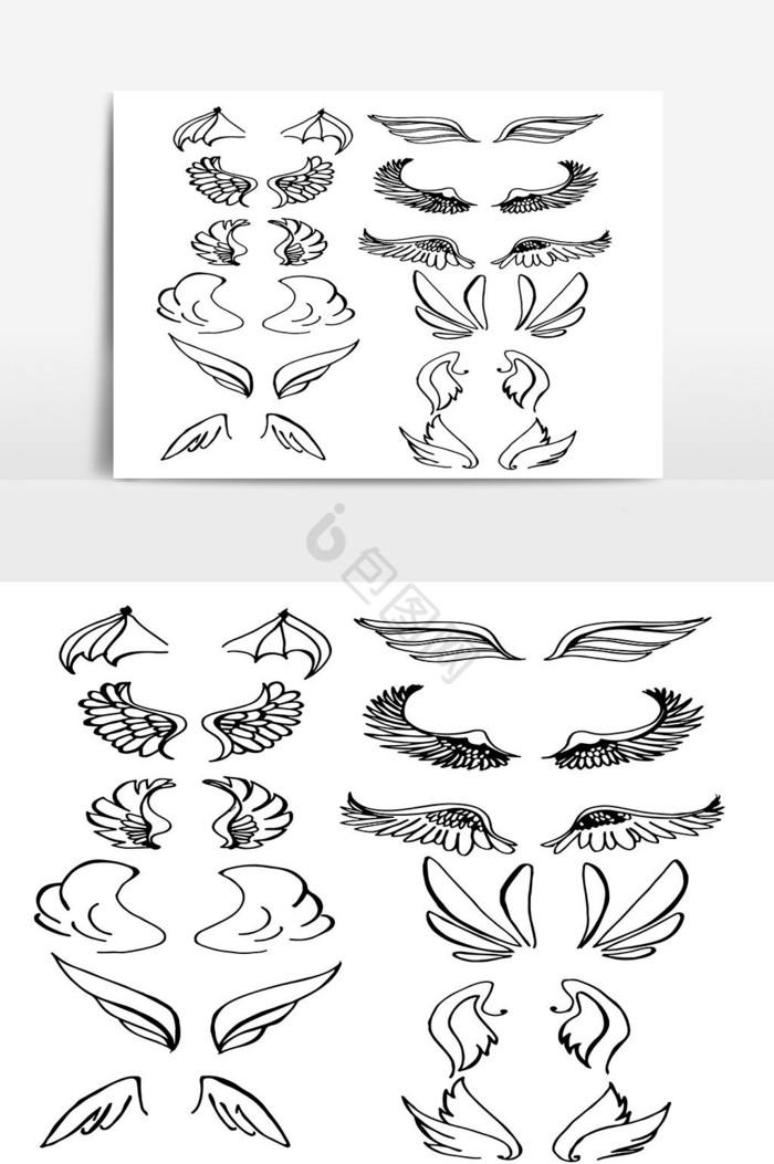 一组翅膀在大纲03图片