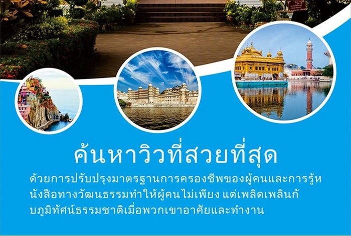 泰国风景园林旅游海报