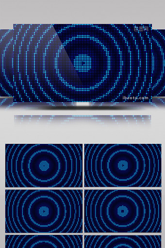 炫酷蓝色粒子科技企业宣传led背景视频素图片