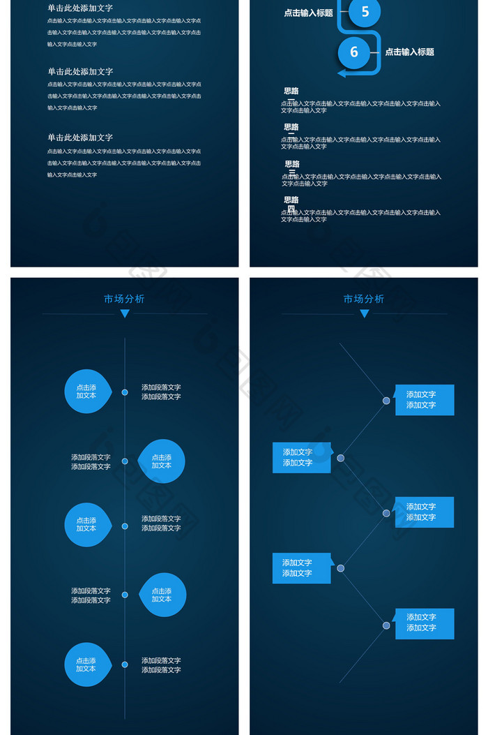 科技类创业商业计划书竖版PPT模板