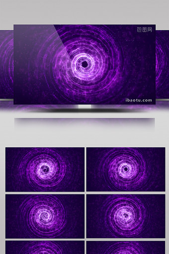 炫酷紫色色调粒子水波效果led大屏视频图片