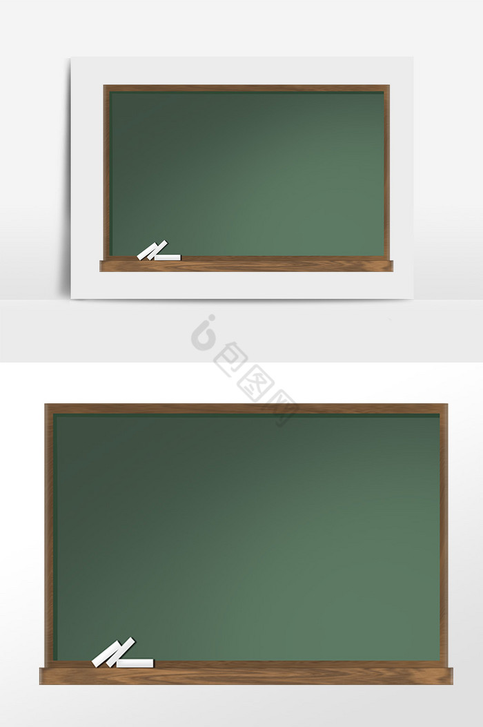 教育教室黑板粉笔插画图片