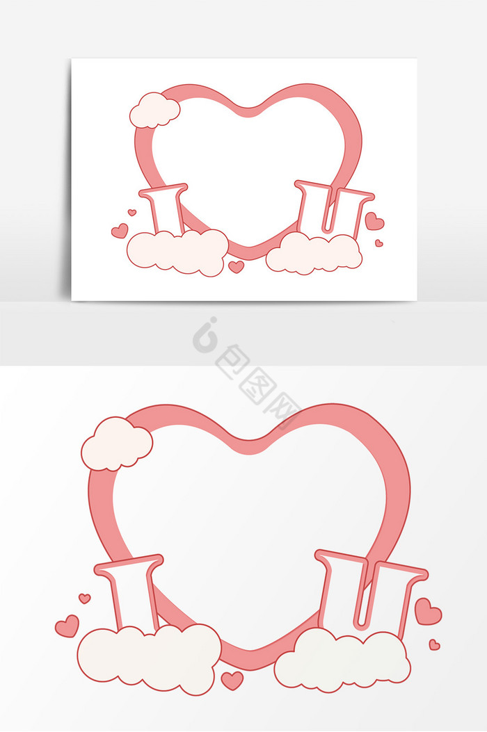 情人节爱心边框图片