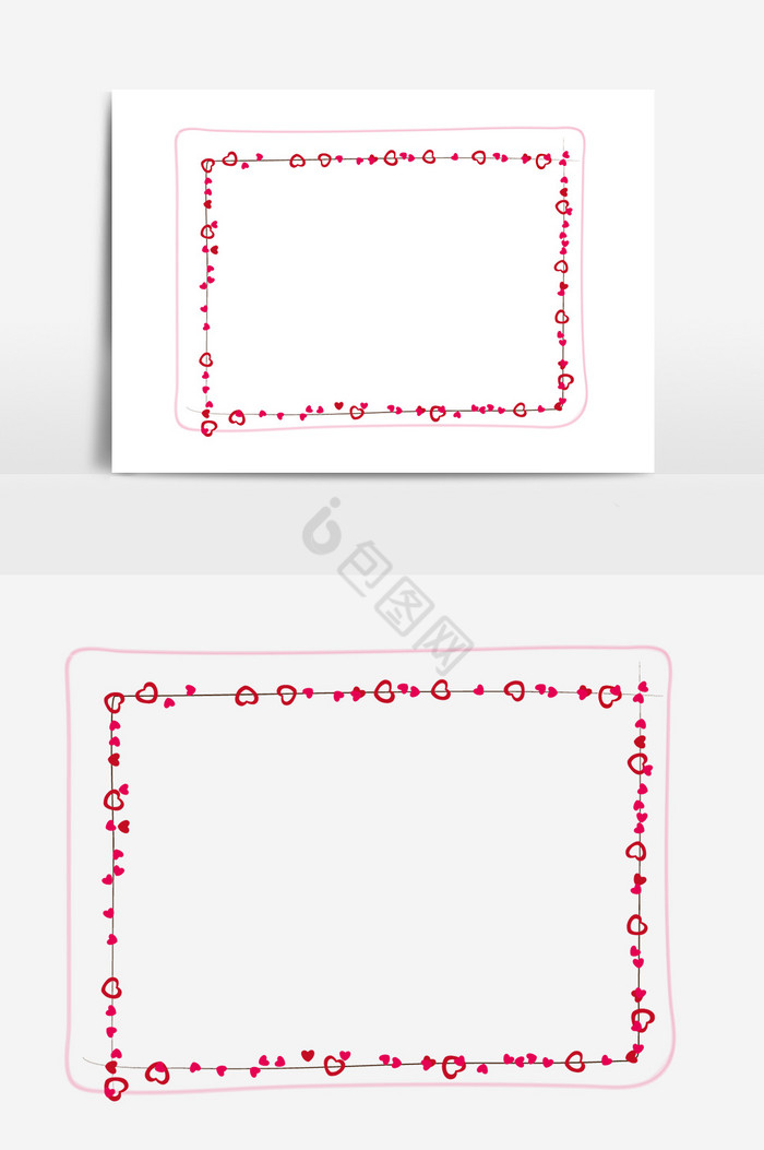 情人节爱情爱心边框图片