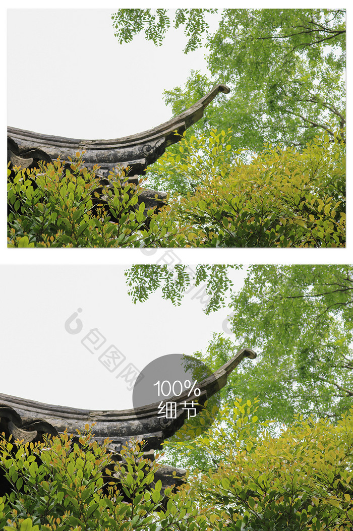江苏苏州虎丘园林博物馆古代建筑的摄影图片