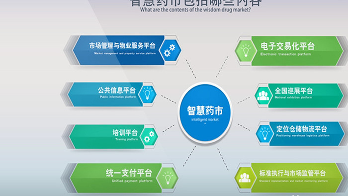 数据分布企业组成信息展示模板