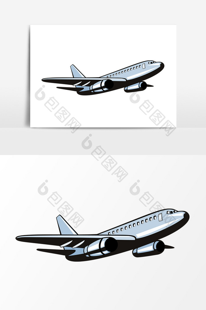 矢量飞机图标元素