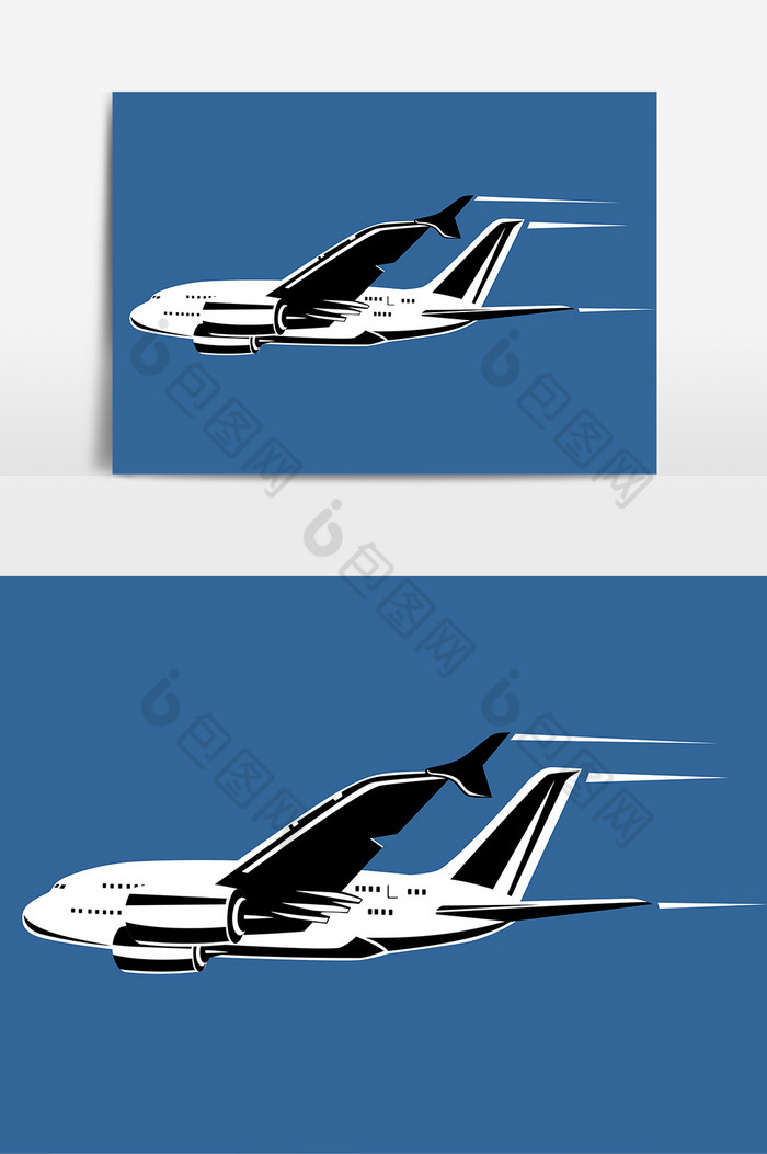机翼设计元素图片
