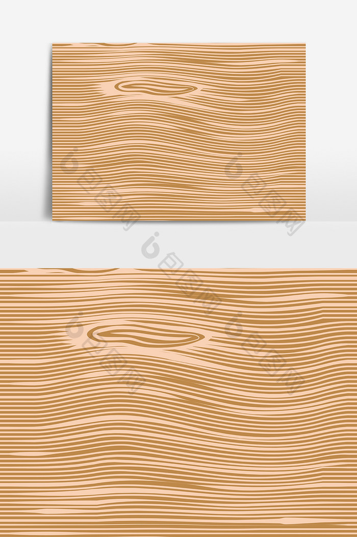 木板木纹装饰AI矢量元素