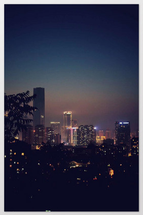 夜晚大气建筑夜景摄影图片