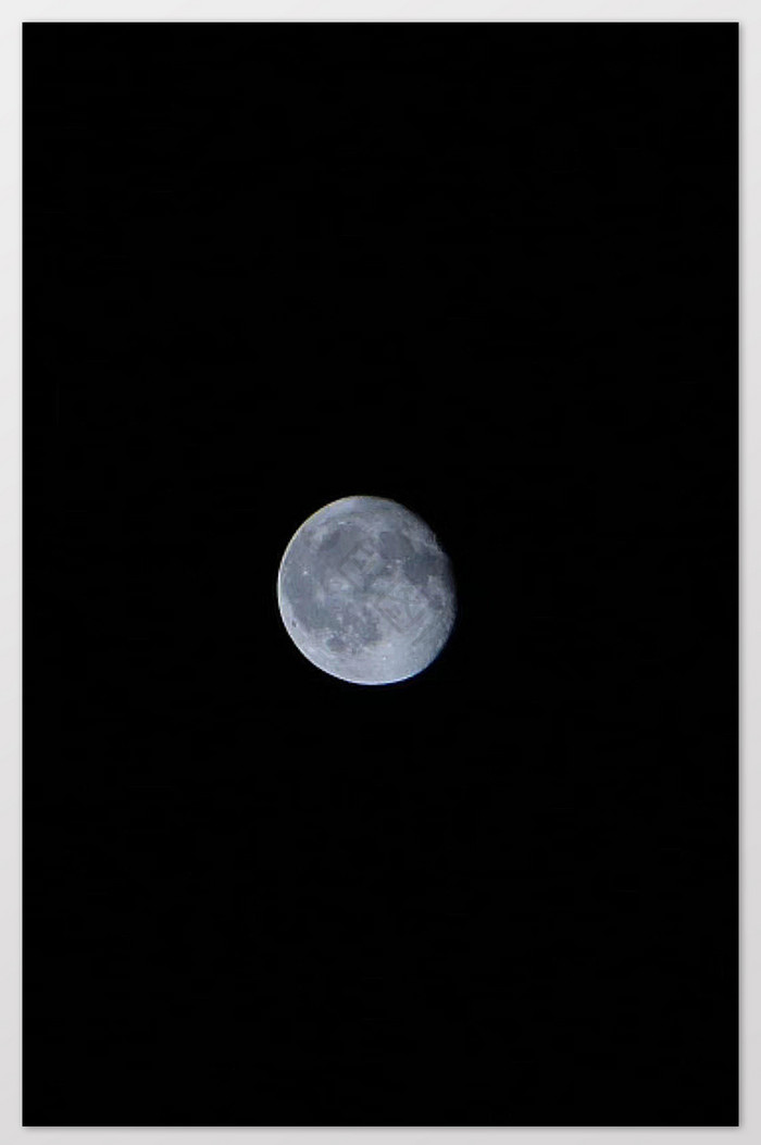 黑白天文月亮摄影图片