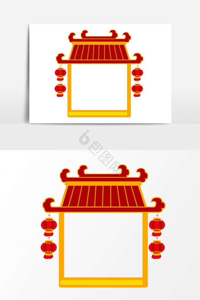 新年建筑边框图片