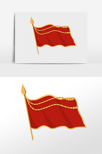 手绘旗子