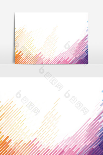 红紫斜纹装饰线条AI矢量元素图片