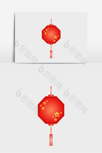 2019春季元宵灯笼花灯元素图片