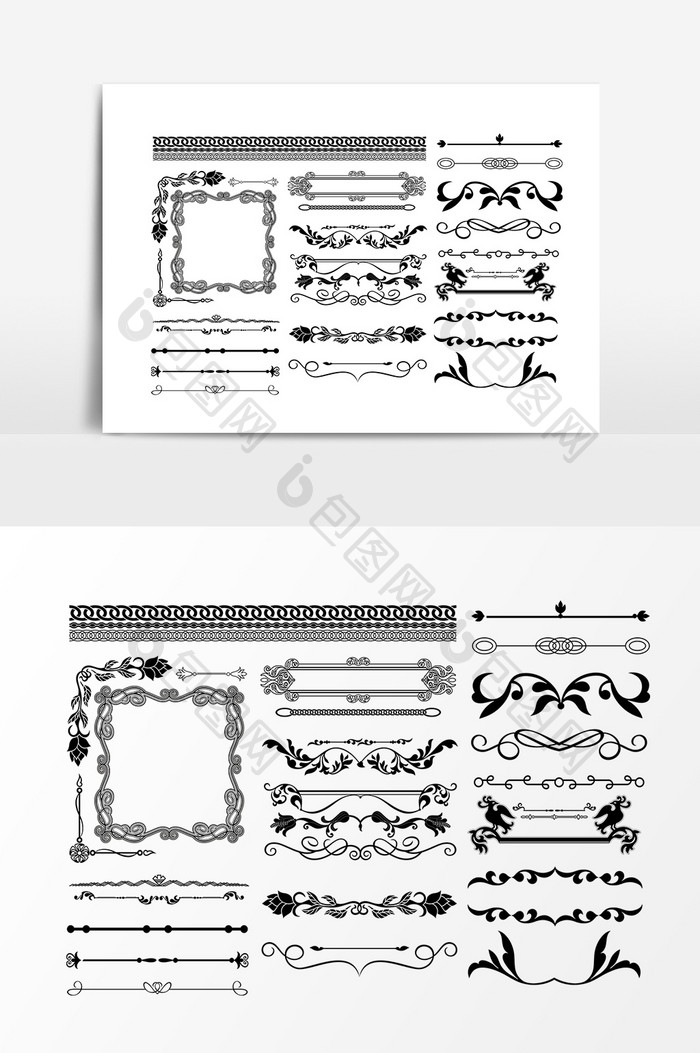 精美边框装饰图案元素