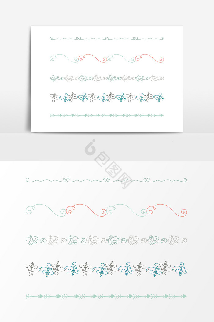 精美花纹装饰线条图片