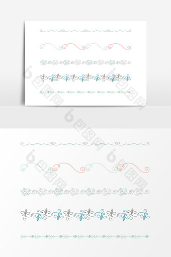精美花纹装饰线条元素图片